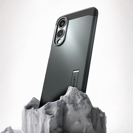 Spigen Tough Armor MagSafe - Case for Samsung Galaxy S25 Edge (Abyss Green)