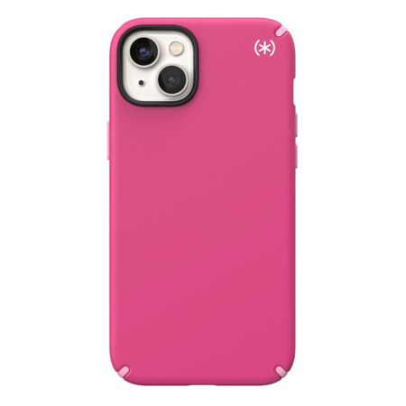Speck Presidio2 Pro - Antibacterial iPhone 15 Plus / 14 Plus Case (Digitalpink / Blossompink / White)