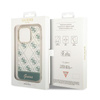 Guess 4G Stripe Script Logo Electroplated Pattern - iPhone 14 Pro Max Case (khaki)