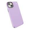 Speck Presidio2 Pro - Antibakterielle Hülle für iPhone 14 Plus (Frühling Lila / Wolkengrau / Weiß)