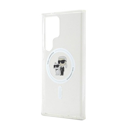 Karl Lagerfeld IML Karl & Choupette MagSafe - Étui Samsung Galaxy S24 Ultra (Transparent)