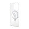 Karl Lagerfeld Ring Stand Karl & Choupette MagSafe - iPhone 14 Pro Case (bílý)