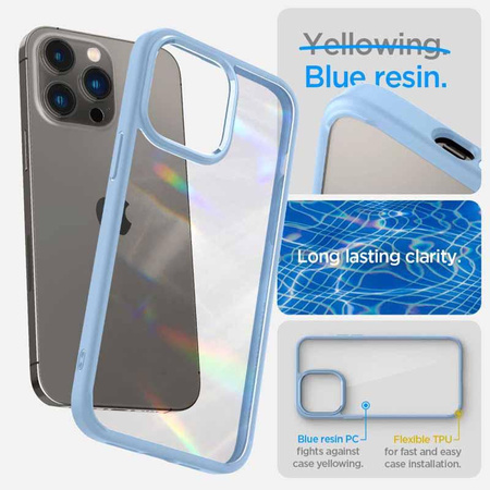 Spigen Ultra Hybrid - Case for iPhone 14 Pro (Blue)