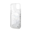 Karl Lagerfeld Liquid Glitter NFT Karl's Head - iPhone 14 Plus Case (silver)