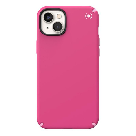 Speck Presidio2 Pro + MagSafe - Hülle für iPhone 15 Plus / 14 Plus mit MICROBAN-Beschichtung (Digitalpink / Blossompink / Weiß)
