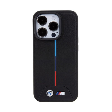 BMW Quilted Tricolor MagSafe - Case for iPhone 15 Pro Max (Black)