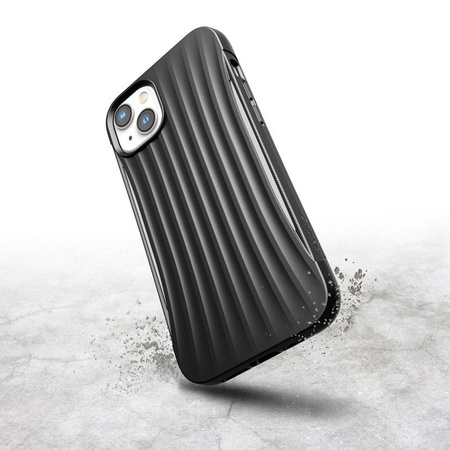X-Doria Raptic Clutch - Biologisch abbaubare Hülle für iPhone 14 Plus (Falltest 3m) (Schwarz)