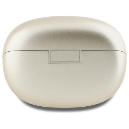 Guess Capsule nyomtatott logó - TWS ANC & ENC Bluetooth fejhallgató + töltőtáska (arany)