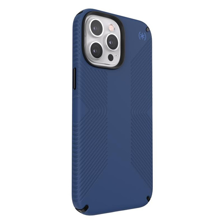 Speck Presidio2 Grip - Anti-slip case for iPhone 13 Pro Max (Coastal Blue/Black)