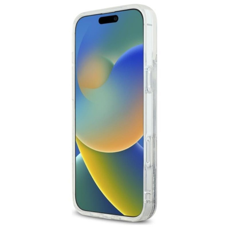 Karl Lagerfeld Liquid Glitter Karl Head MagSafe - Hülle für iPhone 16 (transparent)