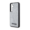 Karl Lagerfeld Rhinestone Metal Logo - Samsung Galaxy S24 Tasche (Silber)