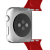 PURO ICON - Bracelet sport élastique pour Apple Watch 42/44/45 mm (S/M & M/L) (rouge)