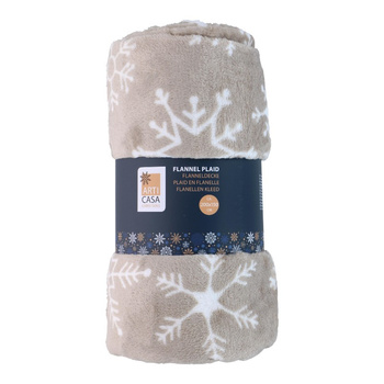 Arti Casa - Flannel Christmas Blanket 150x200 cm (Beige)