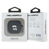 Karl Lagerfeld Silicone Karl Head 3D - Pouzdro AirPods 4 (černá)
