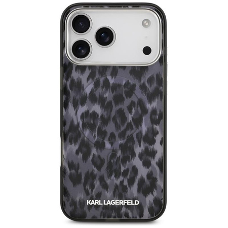 Karl Lagerfeld IML Leopard Pattern MagSafe - Case for iPhone 17 Pro Max (black)