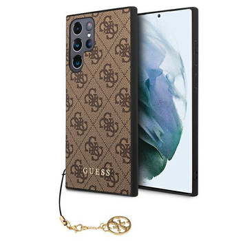 Guess 4G Charms Collection - Samsung Galaxy S22 Ultra Case (brown)