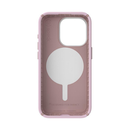 Speck Presidio2 Pro ClickLock & MagSafe - iPhone 15 Pro Case (Soft Lilac/Carnation Petal)