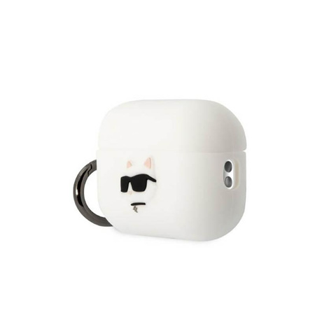 Karl Lagerfeld szilikon NFT Choupette Head 3D - AirPods Pro 2 tok (fehér)