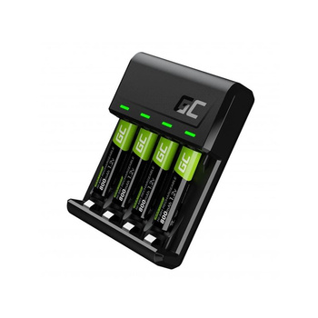 Green Cell VitalCharger - nabíječka baterií + baterie 2xAA 2000mAh 2xAA 800mAh