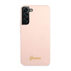 Guess Silikon Skript Metall Logo - Samsung Galaxy S23 Fall (rosa)