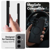 Crong Hybrid Matte Magnetic - MagSafe Hülle für Samsung Galaxy S24 FE (Schwarz)