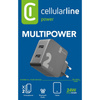 Cellularline Multipower 2 - chargeur secteur 2x USB-A 12W + 12W (noir)
