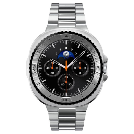 Spigen Bezel Tune Pro Pilot - Tok / Védőgyűrű Samsung Galaxy Watch 8 Classic 46 mm-hez (Ezüst)