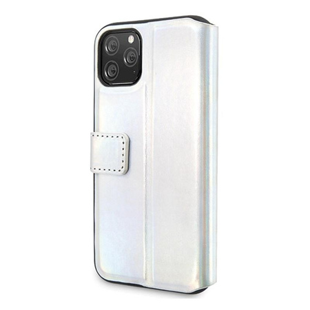 Guess Iridescent Booktype - iPhone 11 Pro Max Case (Silver)