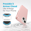 Speck Presidio2 Pro Magsafe - Tasche iPhone 16e / iPhone 15 / iPhone 14 / iPhone 13 (Dahlia Pink / Rose Copper / Weiß)
