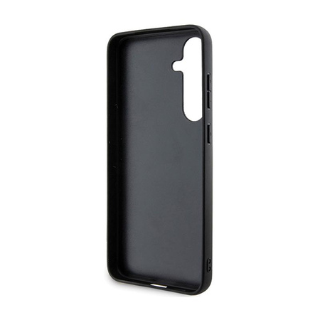 BMW Leather Carbon Blue Line - Case for Samsung Galaxy S24+ (black)