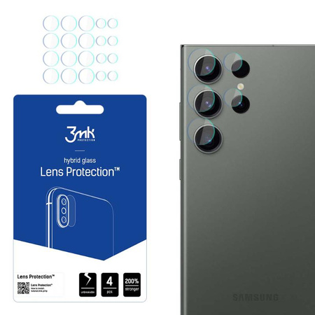 3mk lencsevédő - Samsung Galaxy S23 Ultra kamera lencse üveg (4 készlet)