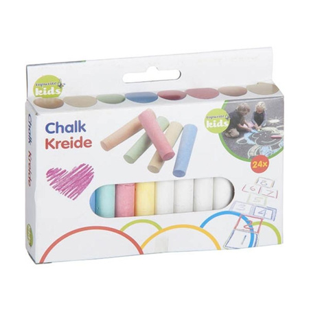 Topwrite - Barevná tabule / křída na chodník 24 ks