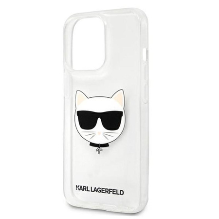 Karl Lagerfeld Choupette Head - iPhone 13 Pro Max Tasche (Klar)