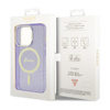 Guess Glitter Gold MagSafe - Case for iPhone 14 Pro Max (Purple)