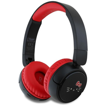 Hello Kitty Face Logo - Casque intra-auriculaire sans fil Bluetooth V5.3 (rouge)