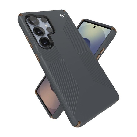 Speck Presidio2 Grip Magnet - Samsung Galaxy S25 Ultra MagSafe Case (Charcoal Grey/Cool Bronze/White)