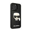 Karl Lagerfeld 3D Rubber Karl's Head - pouzdro pro iPhone 13 Pro (černé)