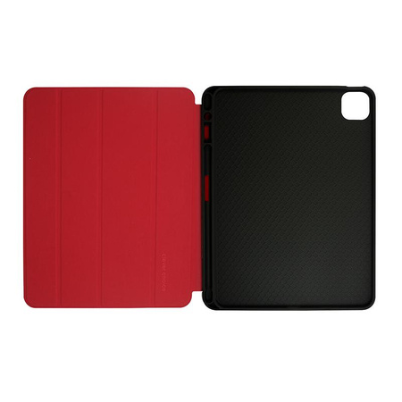 Crong FlexFolio - iPad Air 11" Tasche M3 (2025) / iPad Air 11" M2 (2024) / iPad Air 10.9" (5. - 4. Gen.) / iPad Pro 11" (2022-2021) mit Apple Pencil (rot)