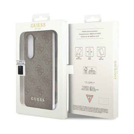 Guess 4G Charms Collection - pouzdro pro Samsung Galaxy Z Fold 5 (hnědé)