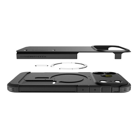 ETUI DO IPHONE 17 PRO do MAGSAFE SPIGEN ARMOR ORYGINALNE SZARE ELEGANCKIE
