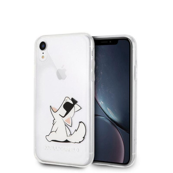 Karl Lagerfeld Choupette Fun Sunglasses - pouzdro na iPhone XR (průhledné)
