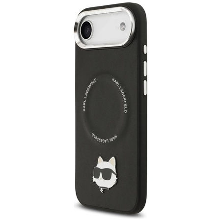 Karl Lagerfeld Choupette Pin MagSafe - Pouzdro iPhone Air (černá)