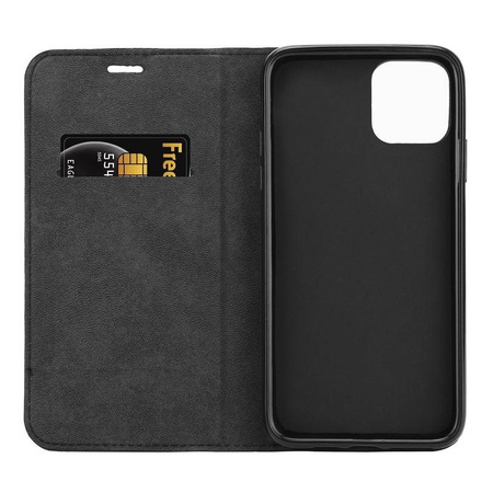 Crong Folio Case - Etui iPhone 11 Pro z klapką na magnes (czarny)