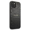 Guess Croco Stamp Lines - pouzdro pro iPhone 13 mini (černé)