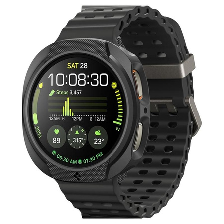 OBUDOWA SPIGEN DO SAMSUNG GALAXY WATCH 8 40 mm, Czarne Etui, Nakładka