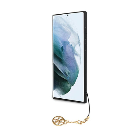 Guess 4G Charms Collection - Tasche für Samsung Galaxy S24 Ultra (schwarz)