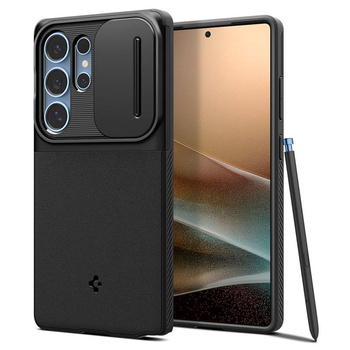 Spigen Optik Armor - Gehäuse für Samsung Galaxy S25 Ultra (Schwarz)