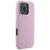Karl Lagerfeld Saffiano Full Wrapped Elongated Metal Logo MagSafe - étui pour iPhone 16 Pro Max (rose)