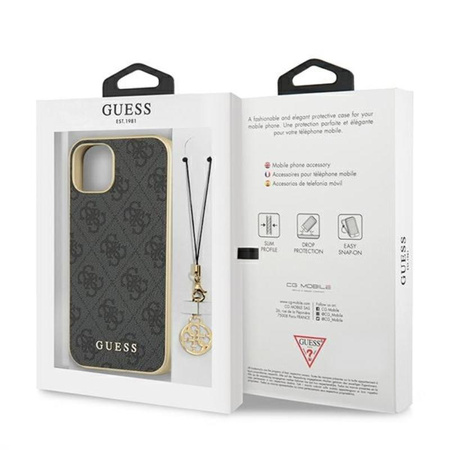 Guess 4G Charms Kollektion - iPhone 13 mini Tasche (grau)