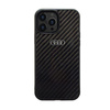 Audi Carbon Fiber - Hülle für iPhone 14 Pro (Schwarz)
